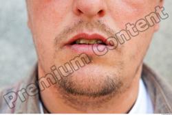 Mouth Man Casual Average Bearded Street photo references